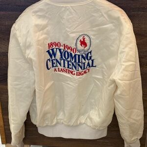 Wyoming Centennial Cream Souvenir Jacket